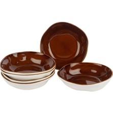 Mikasa Moor Beyaz Karamel 6lı Çukur Tabak Kase 18CM P374.115460