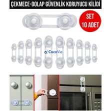 Solvéra Çocuk Güvenlik Kilidi, Dolap ve Çekmece Koruyucu Koruyucu ve Kilit