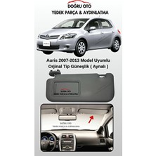 Solvéra Toyota Auris Sağ Güneşlik, Elektrikli ve Gri Renkli, Tasarım Oto Güneşlik Perde