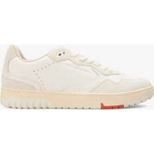 Tommy Hilfiger Tommy Jeans Leather Logo Basketball Erkek Beyaz Sneaker
