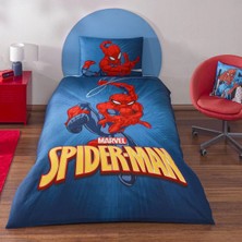 Taç Lisanslı Spiderman Classical Tek Kişilik Pamuk Nevresim Takımı