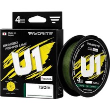 Favorite U1 4x 150 mt Koyu Yeşil Ip Misina 0.5 Pe