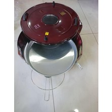 Muhtelif Lüks Büyük Döner Tepsili Yuvarlak Fırın Termostatlı Elektrikli Börek Fırını 1400W  Isıya Dayanıklı Cam Kapaklı Pizza Fırını Börek Fırını