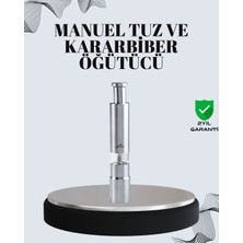 Aesco Tuz ve Kararbiber Öğütücü - Şeffaf Akrilik Hazne