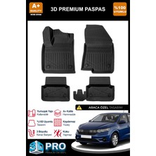 Nova Krom Dacia Logan 3 Sedan Eu 3D Pro Havuzlu Paspas 2021 Üzeri