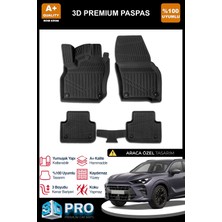Nova Krom Cupra Terramar 3D Pro Havuzlu Paspas 2024 Üzeri