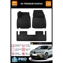 Nova Krom Renault Megane E-Tech 3D Pro Havuzlu Paspas 2022 Üzeri