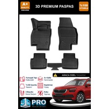 Nova Krom Skoda Kamiq 3D Pro Havuzlu Paspas 2019 Üzeri
