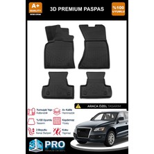 Nova Krom Audi Q5 3D Pro Havuzlu Paspas 2009-2017