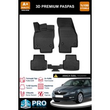 Nova Krom Skoda Octavia 3D Pro Havuzlu Paspas 2017-2020