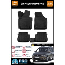 Nova Krom Vw Caddy 3D Pro Havuzlu Paspas 2010-2015