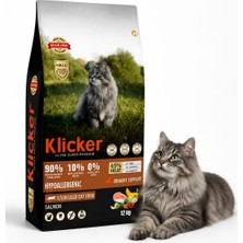 Klicker Klıcker Ultra Super Premıum Tahılsız Kısırlaştırılmış Kedi Maması Somonlu 12KG
