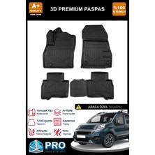 Nova Krom Fiat Fiorino 3D Pro Havuzlu Paspas 2020 Üzeri