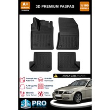 Nova Krom Bmw 3 Serisi E90 3D Pro Havuzlu Paspas 2004-2013