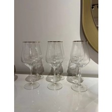 Schafer Tulipa Optik Ayaklı Kadeh 6 Parça-Platin