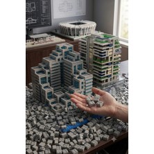 Baykush 100 Parça 2x2 Yapı Bloğu - Gri Renk, Standart LEGO Setlerle Uyumlu