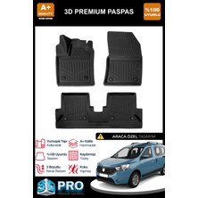 Nova Krom Dacia Dokker 3D Pro Havuzlu Paspas 2012 Üzeri