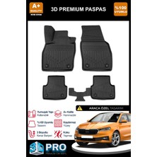 Nova Krom Skoda Fabia 4 3D Pro Havuzlu Paspas 2021 Üzeri