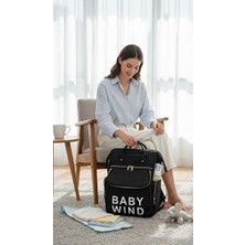 Solvéra Fonksiyonel Geniş Hacimli Baby Wind Bebek Bakım Çantası, Çok Bölmeli ve Lük