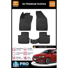 Nova Krom Fiat Egea Sedan 3D Pro Havuzlu Paspas 2015 Üzeri