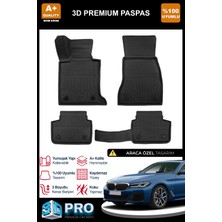 Nova Krom Bmw 5 Serisi G30 3D Pro Havuzlu Paspas 2017-2023