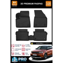 Nova Krom Opel Frontera Elektrikli 3D Pro Havuzlu Paspas 2024 Üzeri