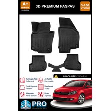 Nova Krom Vw Golf 6 3D Pro Havuzlu Paspas 2008-2012
