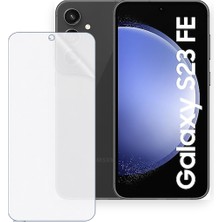 Schitec Samsung Galaxy S23 Fe Uyumlu Ön Yüzey Nano Şeffaf Hidrojel Ekran Koruyucu
