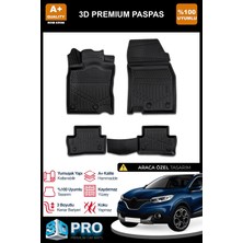 Nova Krom Renault Kadjar 3D Pro Havuzlu Paspas 2015 Üzeri