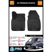 Nova Krom Ford Courier Panelvan Ön 2'li 3D Pro Havuzlu Paspas 2014-2024