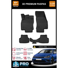 Nova Krom Vw Golf 7 3D Pro Havuzlu Paspas 2012-2020
