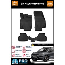 Nova Krom Cupra Ateca 3D Pro Havuzlu Paspas 2020 Üzeri