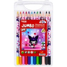 Danacı Kırtasiye Fatih Hello Kids Jumbo Üçgen Boya 12 Çantalı