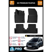 Nova Krom Renault Express Camlıvan 3D Pro Havuzlu Paspas 2021 Üzeri