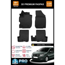 Nova Krom Dacia Sandero 3D Pro Havuzlu Paspas 2008-2019