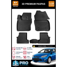 Nova Krom Ford Focus 3 3D Pro Havuzlu Paspas 2011-2014