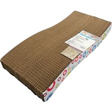 Solvéra Karton Tırmalama Platformu - Kompakt ve Ekonomik Tasarım Kedi Tırmalaması 21X44X6 cm
