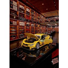 Oyuncak Sahili Bmw M4 Dtm Yarış Araba Model Metal 1:32 Ölçek Modifiye Yazılı Kutulu Alt Standlı Modifiyeli Metalic Sarı