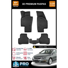 Nova Krom Vw Passat B6 3D Pro Havuzlu Paspas 2005-2010