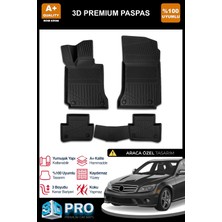 Nova Krom Mercedes C Serisi W204 3D Pro Havuzlu Paspas 2007-2014