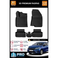 Nova Krom Dacia Sandero 3D Pro Havuzlu Paspas 2020 Üzeri