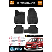 Nova Krom Ford Courier 3D Pro Havuzlu Paspas 2014-2022