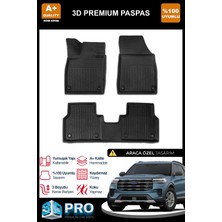Nova Krom Ford Explorer 3D Pro Havuzlu Paspas 2025 Üzeri