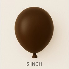 Niyet 5" Retro Acı Kahverengi Balon 100'LÜ - Dekorasyon - Doğum Günü - Parti - Süsleme