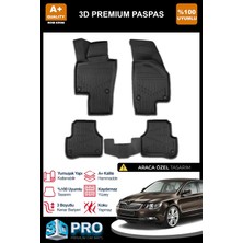 Nova Krom Skoda Superb 2 3D Pro Havuzlu Paspas 2008-2014
