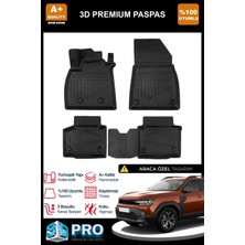 Nova Krom Renault Duster 4x2 3D Pro Havuzlu Paspas 2024 Üzeri