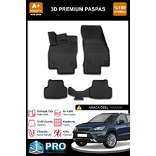 Nova Krom Seat Ateca 3D Pro Havuzlu Paspas 2016 Üzeri