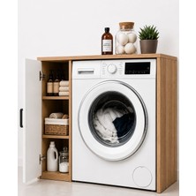 Noiss Home Decor Noa Çamaşır Makinesi Dolabı Çok Amaçlı Banyo Dolabı Raflı Çamaşır Odası Organizeri Depolama Ünitesi
