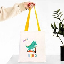 Solvéra Dinozor Desenli Kanvas Çocuk Çantası - Eğlenceli ve Dayanıklı Tasarım Bebek Bakım Çantası