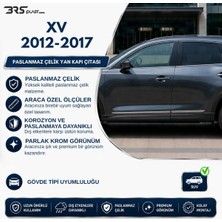 Servet Dizayn Oto Subaru Xv Uyumlu 2012-2017 Krom Yan Kapı Çıtası 4 Parça Paslanmaz Çelik